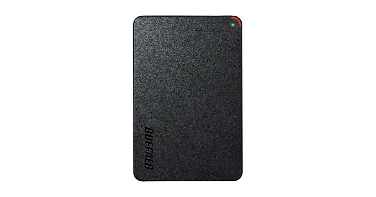 バッファロー BUFFALO ミニステーション USB3.1(Gen1)/USB3.0用ポータブルHDD 2TB HD-PCFS2.0U3-BBA の商品画像