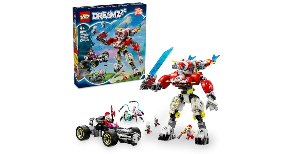 レゴ(LEGO) ドリームズ クーパーのタイガーメカとゼロのホットロッドカー おもちゃ 玩具 誕生日 プレゼント ブロック 男の子 女の子 子供 9歳 10歳 11歳 小学生 ごっこ遊び おままごと 71497 の商品画像