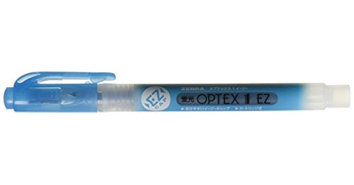 zebra ゼブラ 蛍光 ペン optex 1 ez の商品画像
