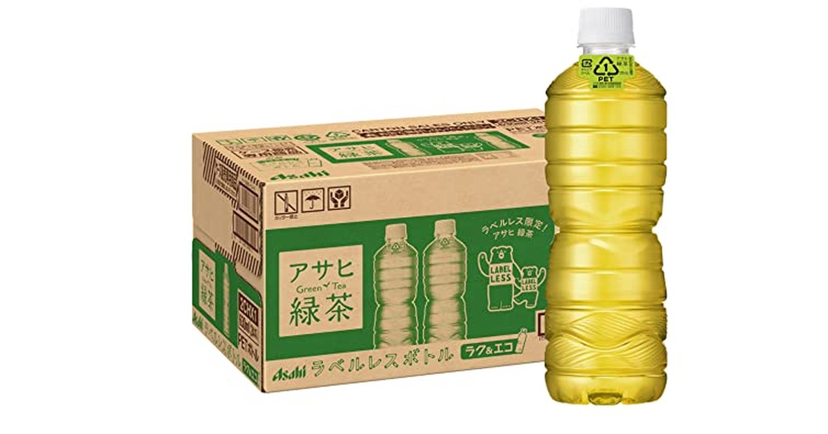 アサヒ飲料 「アサヒ 緑茶」 ラベルレスボトル 630ml×24本 の商品画像