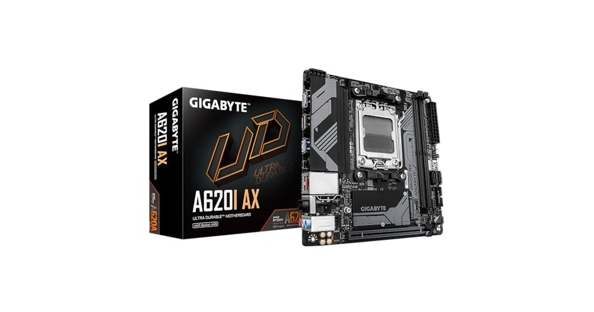 GIGABYTE A620I AX マザーボード Mini-ITX [AMD A620チップセット搭載] MB6196 の商品画像