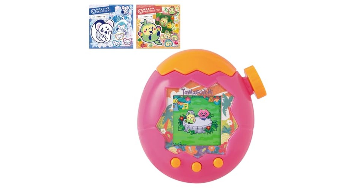[バンダイ(BANDAI)] Tamagotchi Paradise - Orange Tropics（特典：『たまラボステッカー：おこじょっち』＆『たまラボステッカー：ぱろろっち』付き） 対象年齢 6 才以上 たまごっちパラダイス の商品画像