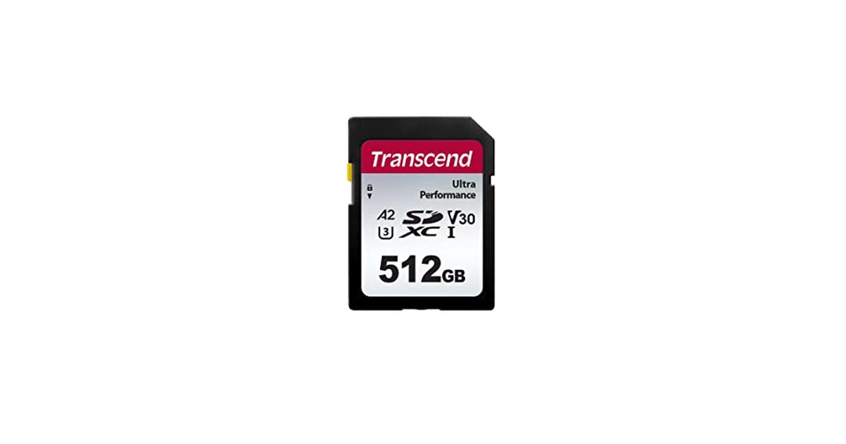 トランセンド SDカード 512GB UHS-I U3 V30 A2 対応 Ultra Performance (最大転送速度160MB/s)【データ復旧ソフト無償提供】TS512GSDC340S-E【Amazon.co.jp限定】 の商品画像