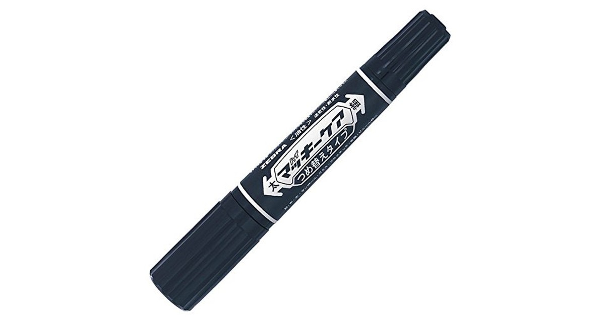 ゼブラ 油性マーカー ハイマッキーケア つめ替えタイプ YYT5-BK 黒 13.96cm×2.15cm の商品画像