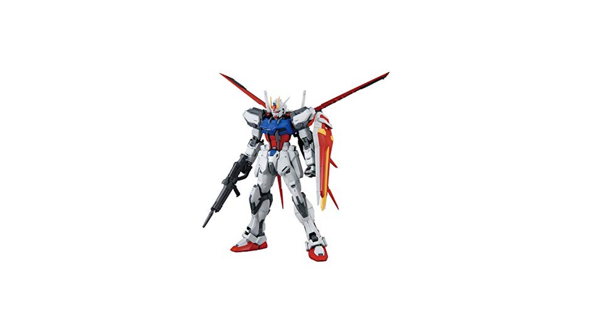 Gundam MG 機動戦士ガンダムSEED エールストライクガンダム Ver.RM 1/100スケール 色分け済みプラモデル の商品画像