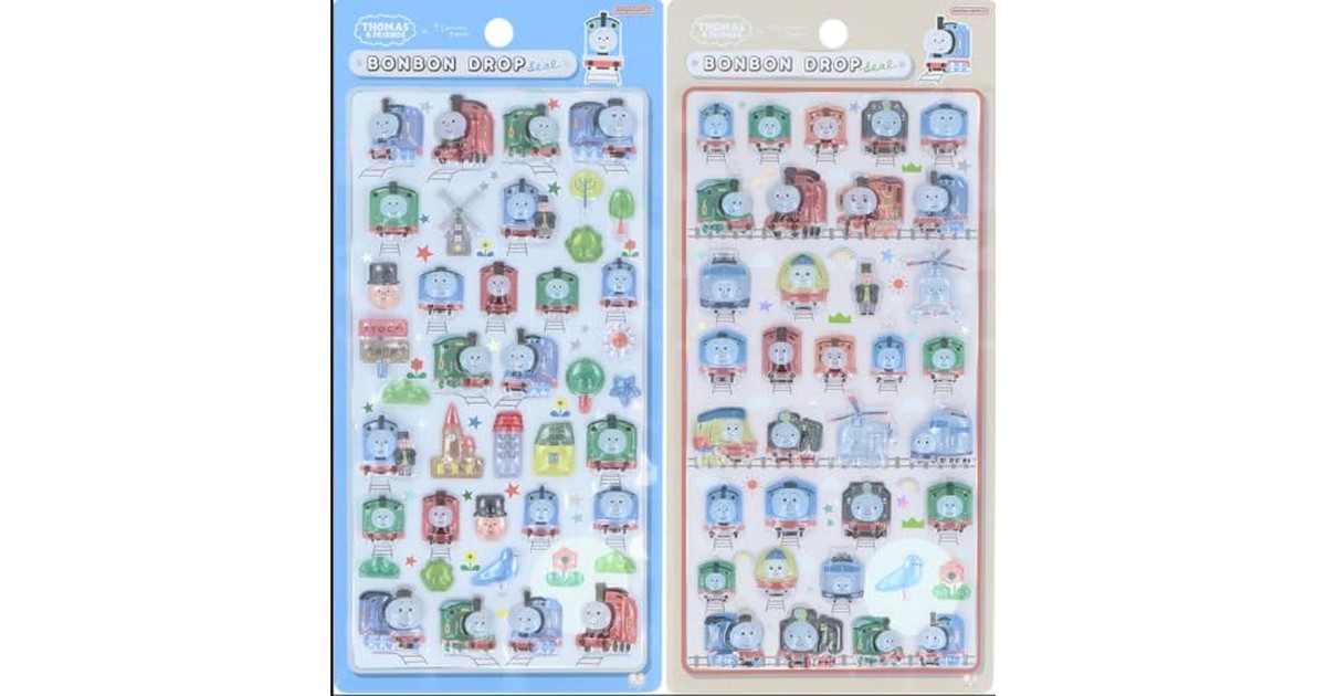 サンスター文具(Sun-Star Stationery) ボンボンドロップシール トーマス 【2個セット】 ぼうけん・なかまたち S8817448 S8817456 の商品画像