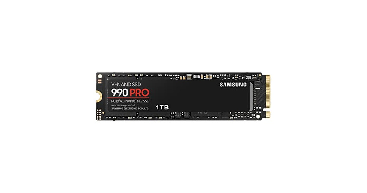 Samsung 990 PRO 1TB PCIe Gen 4.0 x4 (最大転送速度 7,450MB/秒) NVMe M.2 (2280) 内蔵 SSD MZ-V9P1T0B-IT/EC 国内正規保証品 の商品画像