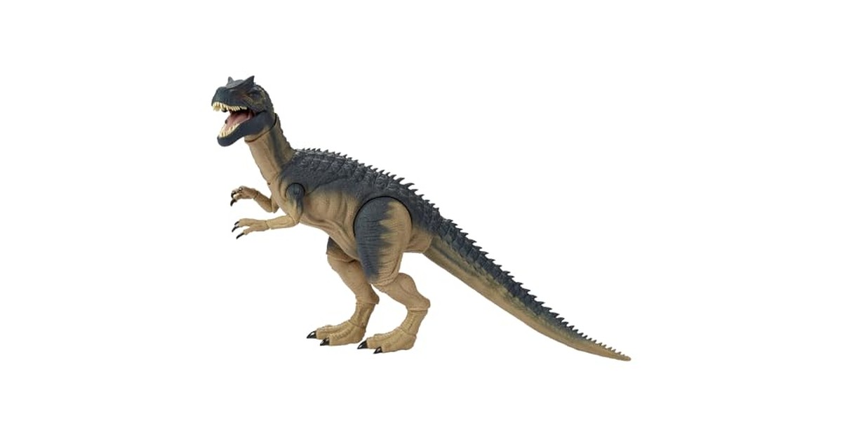 マテル ジュラシックワールド(JURASSIC WORLD) ハモンドコレクション アロサウルス フィギュア 恐竜 おもちゃ 動く 大きい 全長:約52.7cm 8歳から グレー JCG13 の商品画像