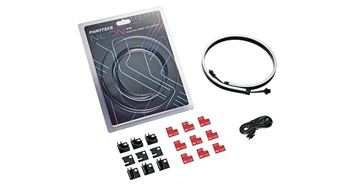 Phanteks NEON デジタル RGB LED ストリップ M5 (PH-NELEDKT_M5) - 1 x 550mm 滑らかな照明ストリップ フルカラーレンジ フレキシブルマウント の商品画像